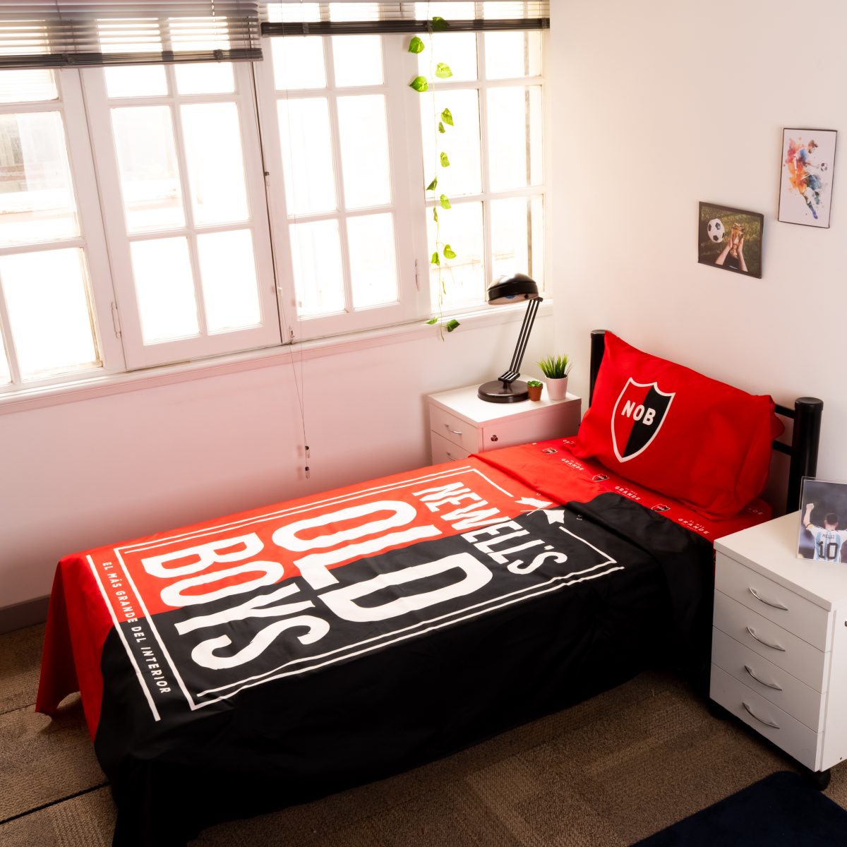 Juego De Sabana Newell'S 1 Plaza Y Media - Imagen 1