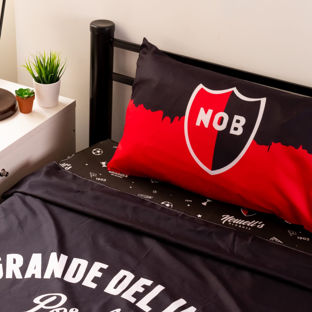 Juego De Sabana Newell'S 1 Plaza Y Media - Imagen 2