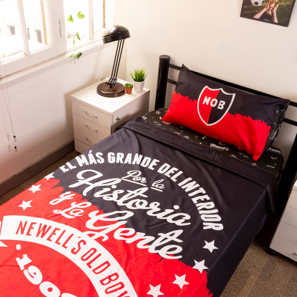 Juego De Sabana Newell'S 1 Plaza Y Media - Imagen 3