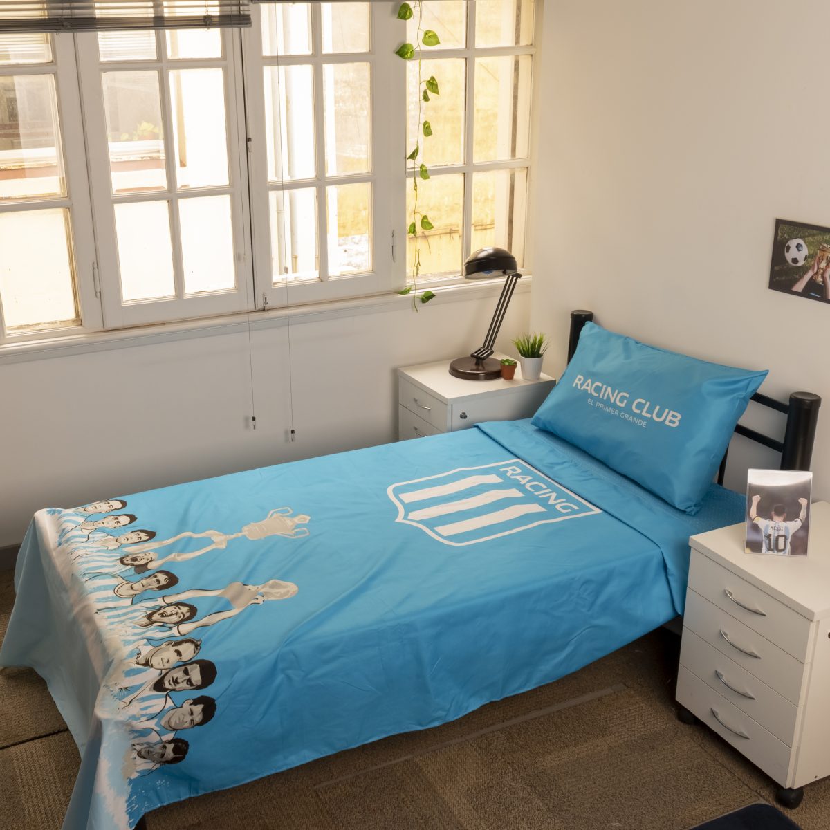 Juego De Sabana Racing 1 Plaza Y Media - Imagen 1