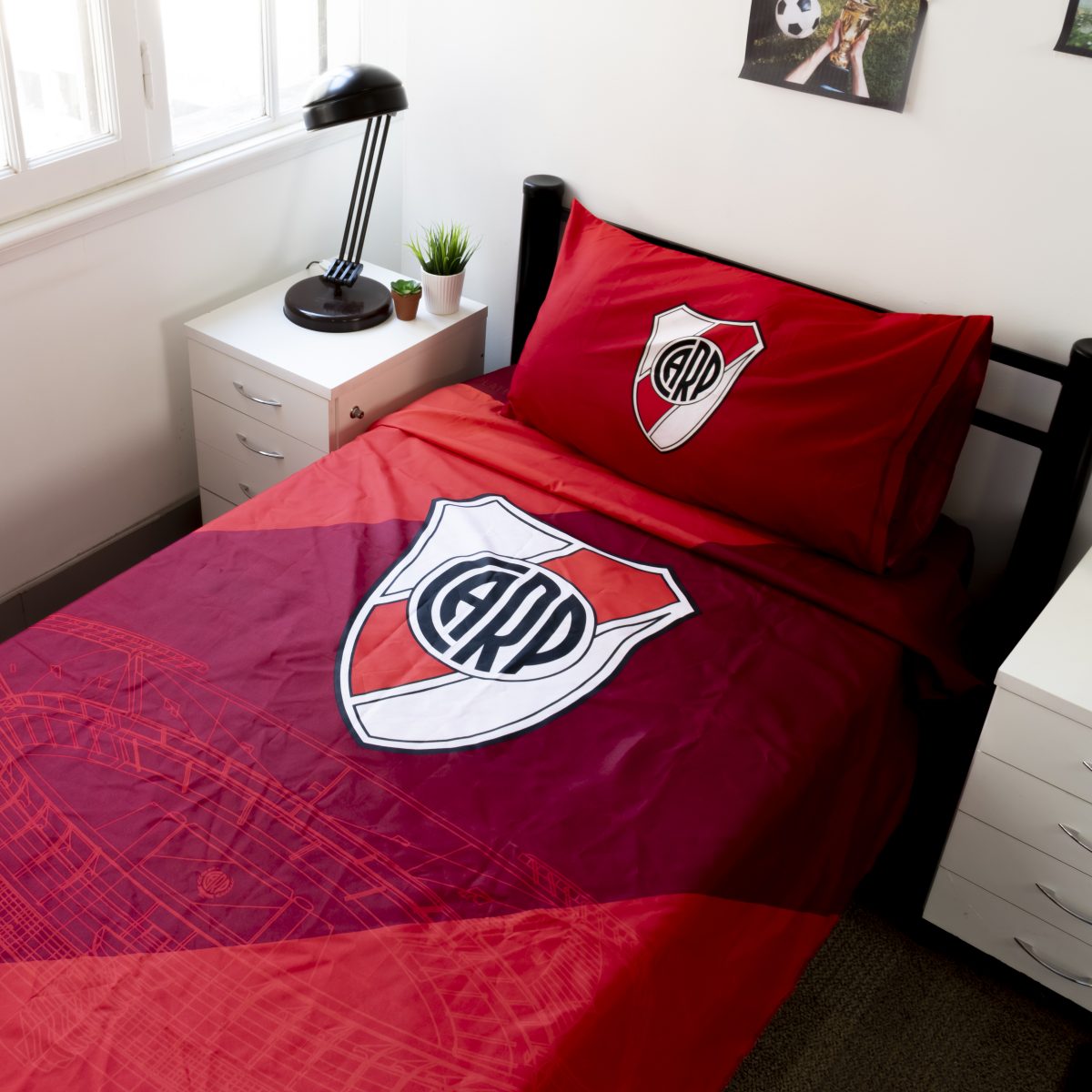 Juego De Sabana River Plate 1 Plaza Y Media - Imagen 5