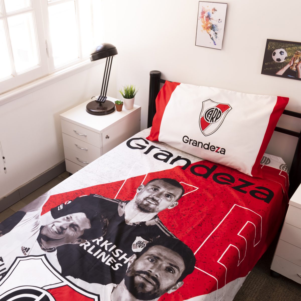 Juego De Sabana River Plate 1 Plaza Y Media - Imagen 3