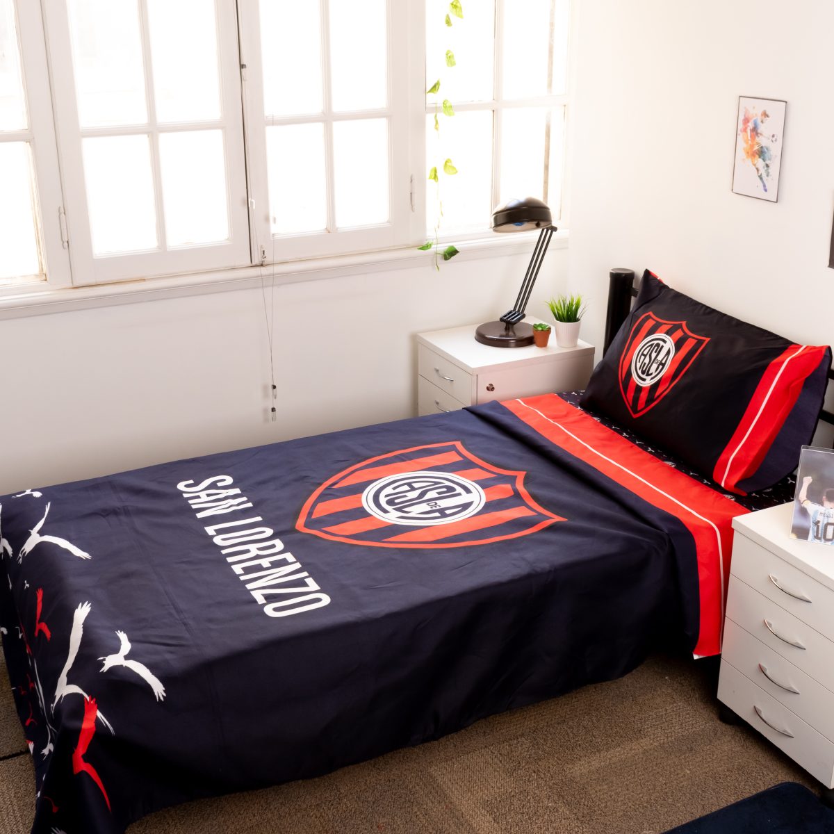 Juego De Sabana San Lorenzo 1 Plaza Y Media - Imagen 1