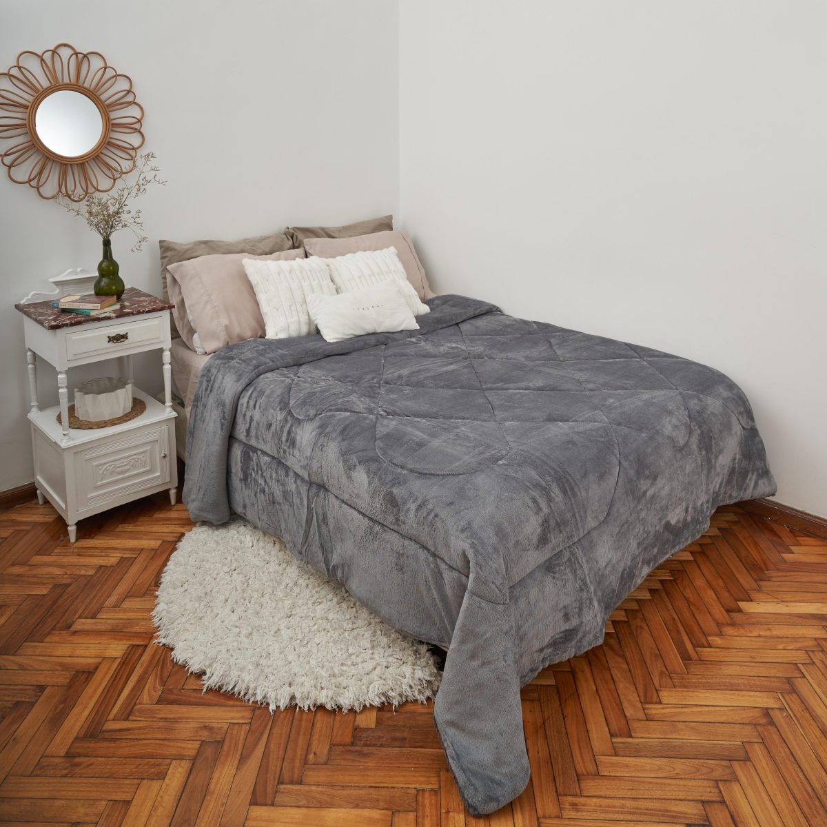 Edredon Flannel C/Corderito King Size 250X280Cm Aprox. - Imagen 2