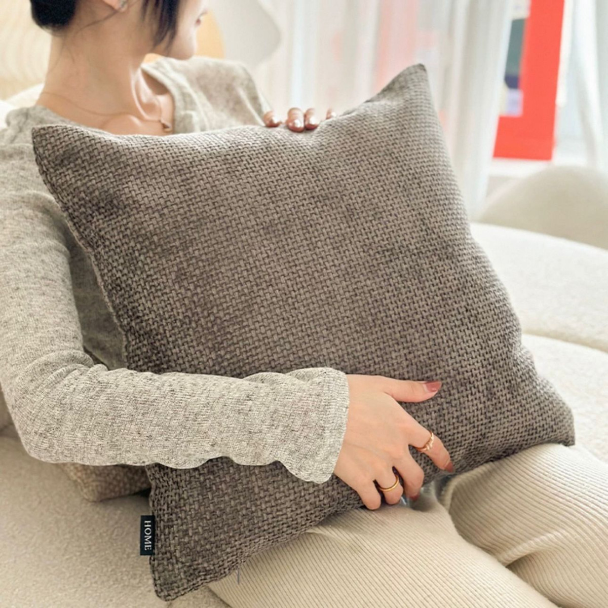 Funda De Almohadon Chenille 45X45Cm Aprox - Imagen 3