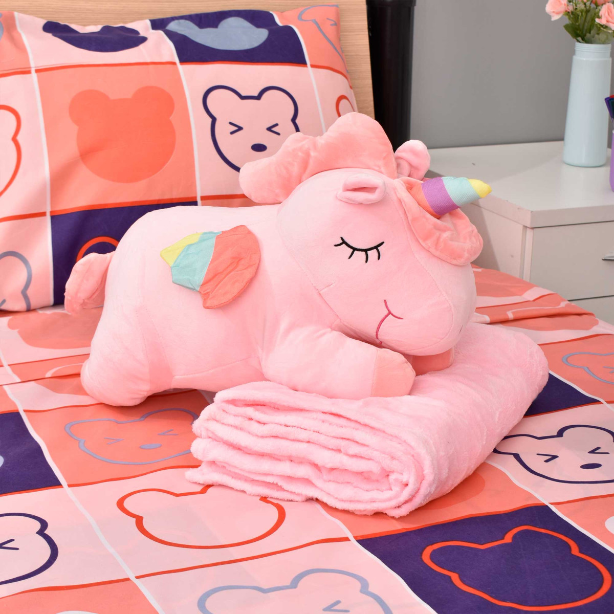 Frazada Infantil Con Peluches 110X160Cm Aprox - Imagen 2