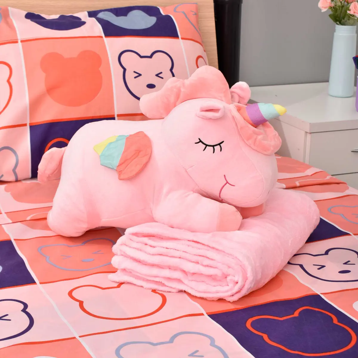 Frazada Infantil Con Peluches 110X160Cm Aprox - Imagen 2