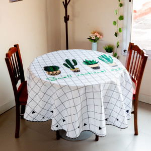 Mantel Tropical Estampada 180Cm Redondo