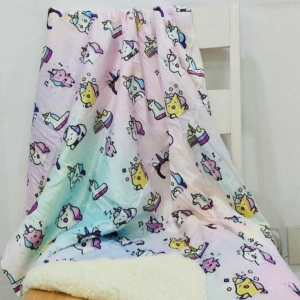 Frazada Estampada Cuna Funcional C/Corderito 110X140Cm Aprox