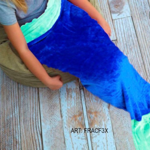 Manta De Cola De Sirena (50X130Cm Aprox)