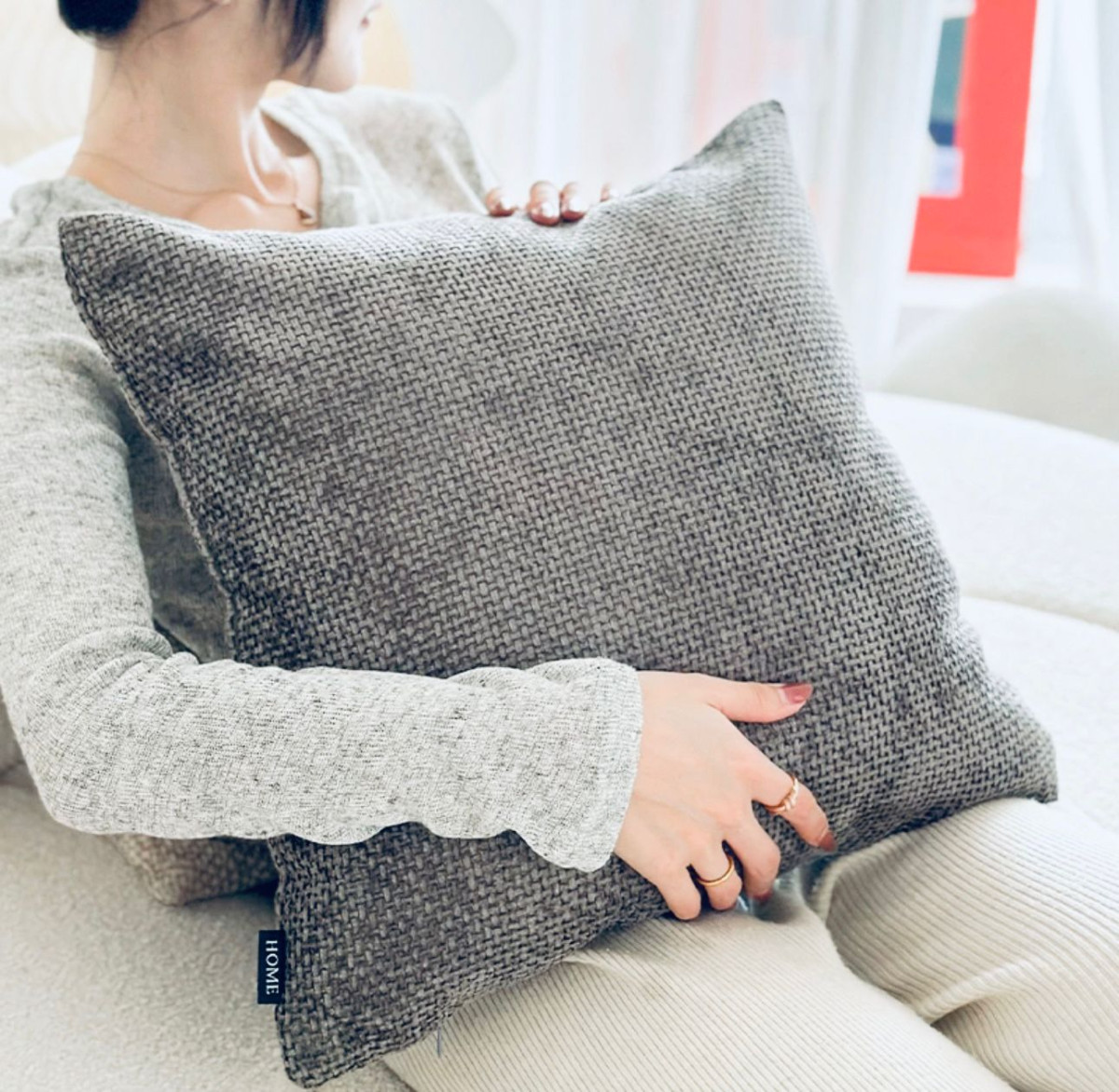 Funda De Almohadon Chenille 45X45Cm Aprox - Imagen 2