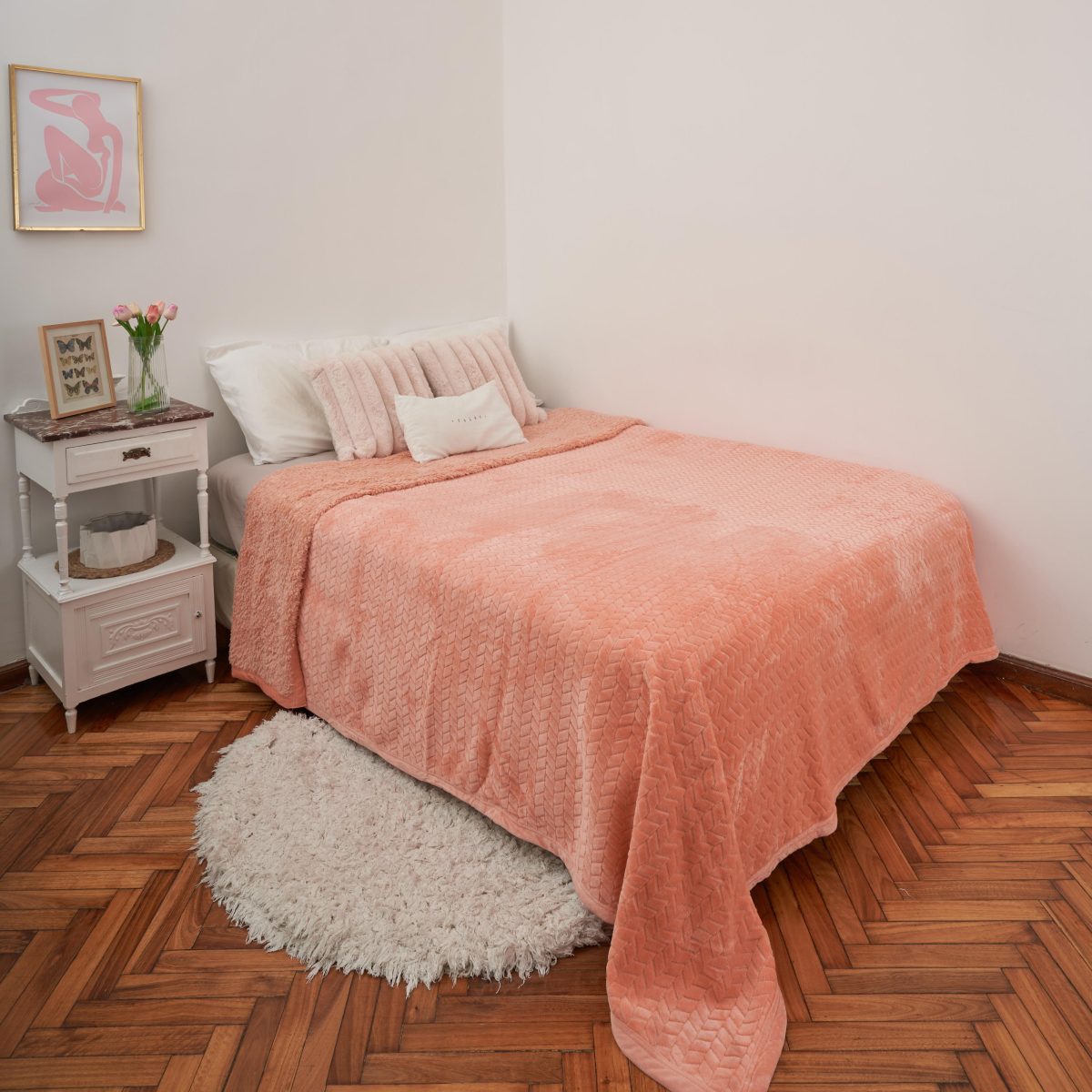 Frazada Doble Jacquard Queen Size 220X240Cm Aprox. - Imagen 6