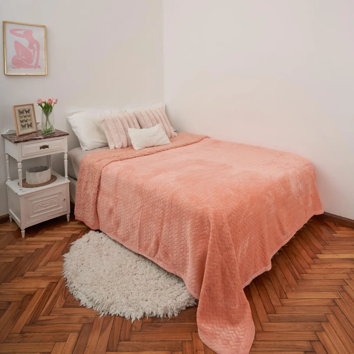 Frazada Doble Jacquard Queen Size 220X240Cm Aprox. - Imagen 6