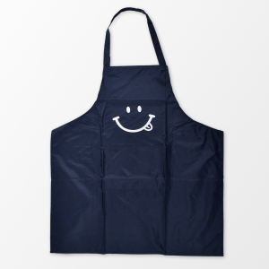 Delantal Pvc Fondo Azul (60X74 Cm Aprox)