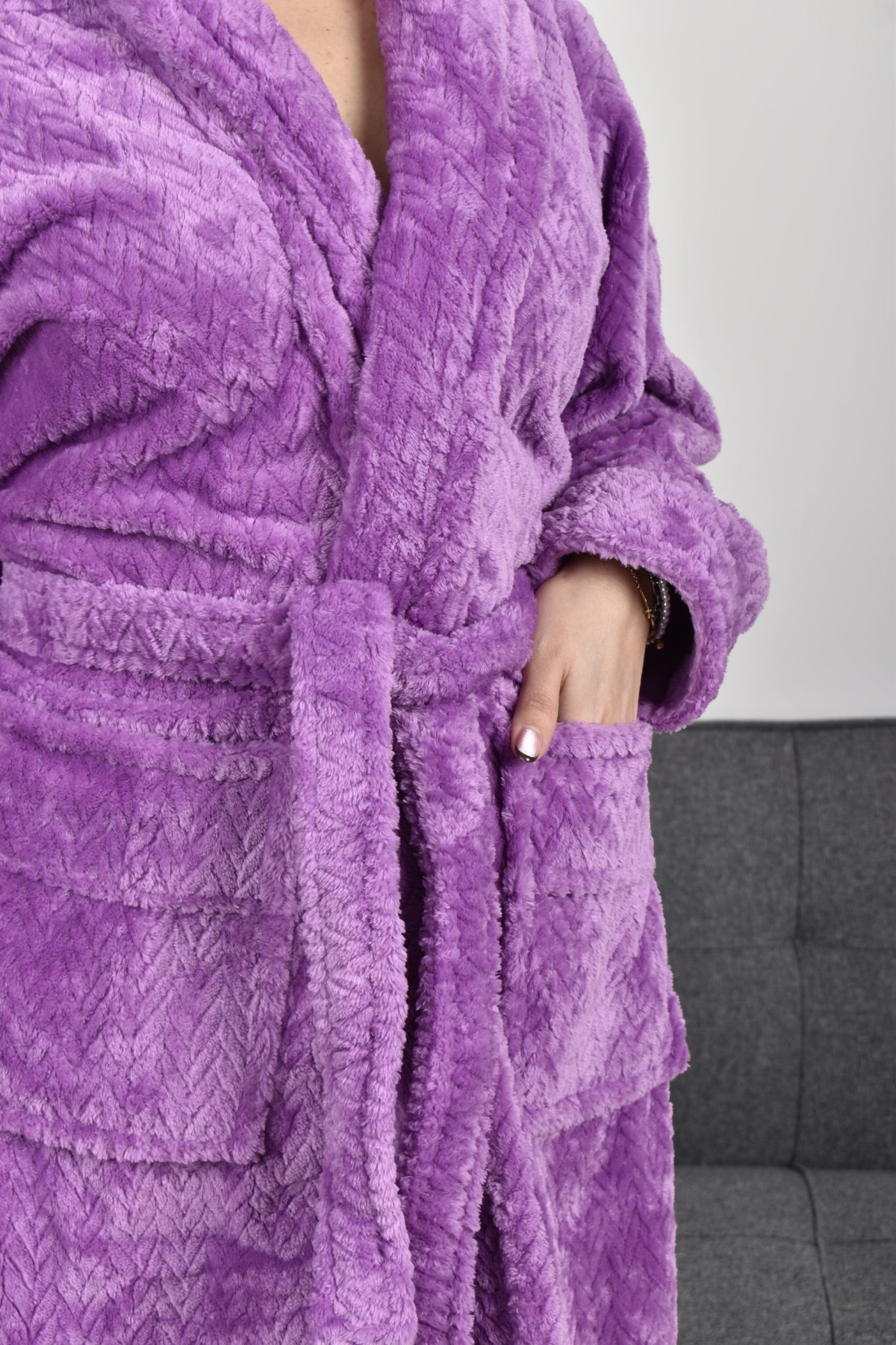 Bata De Baño Microfibra Unisex Talles S M L Xl Xxl - Imagen 8