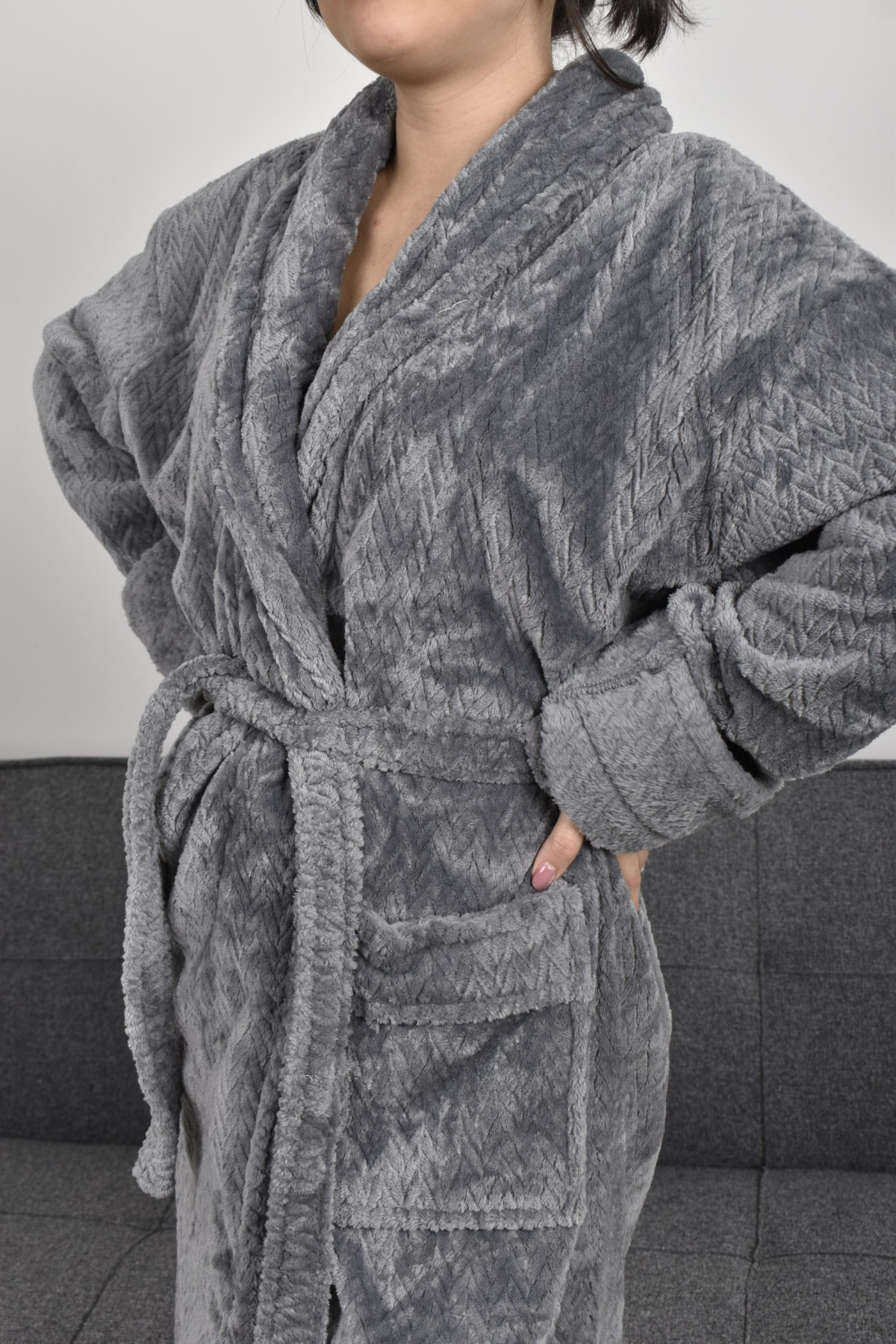 Bata De Baño Microfibra Unisex Talles S M L Xl Xxl - Imagen 2