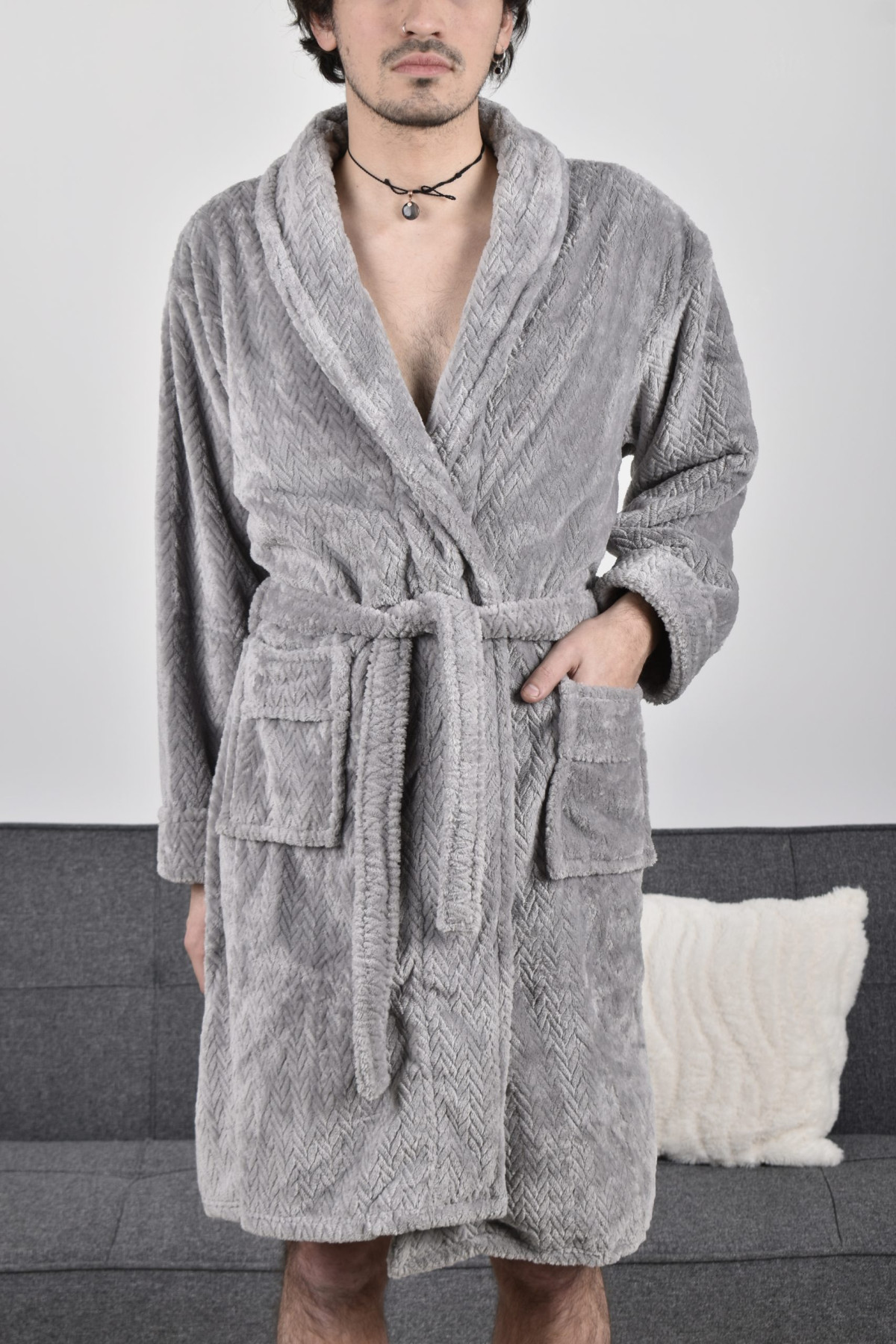 Bata De Baño Microfibra Unisex Talles S M L Xl Xxl - Imagen 14