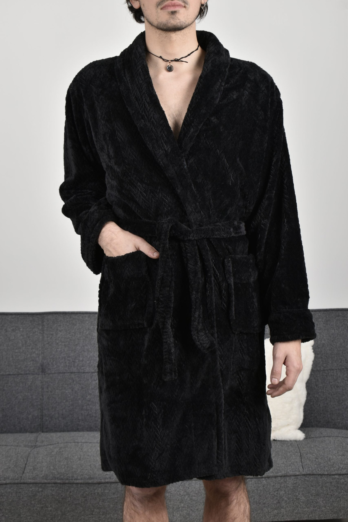 Bata De Baño Microfibra Unisex Talles S M L Xl Xxl - Imagen 12