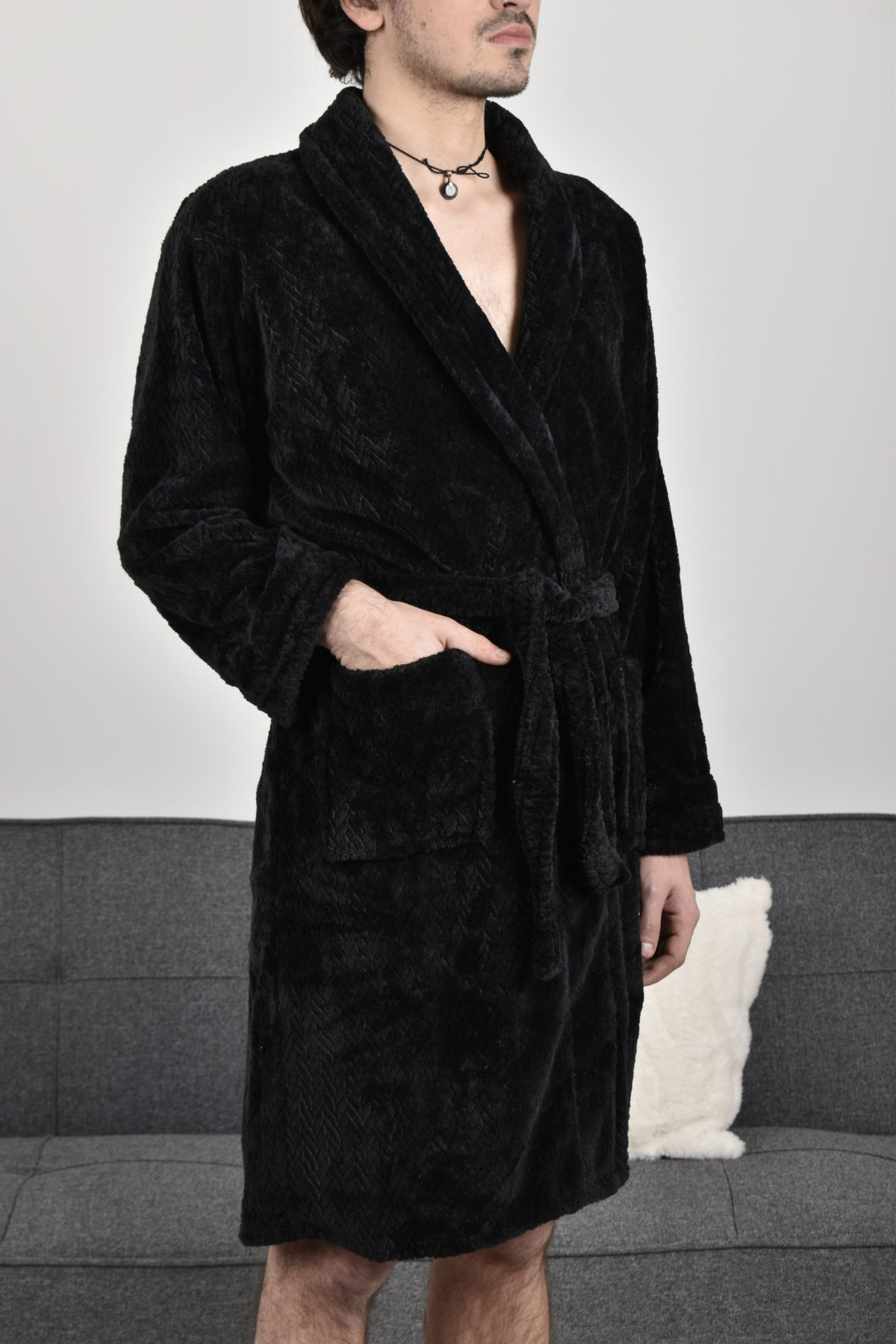 Bata De Baño Microfibra Unisex Talles S M L Xl Xxl - Imagen 9