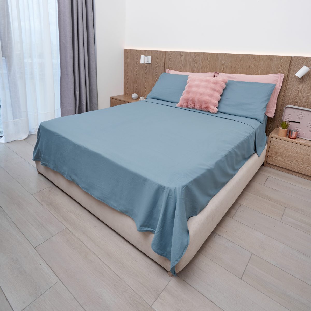 Juego De Sabanas Queen Size Lisas 1200 Hilos - Imagen 6