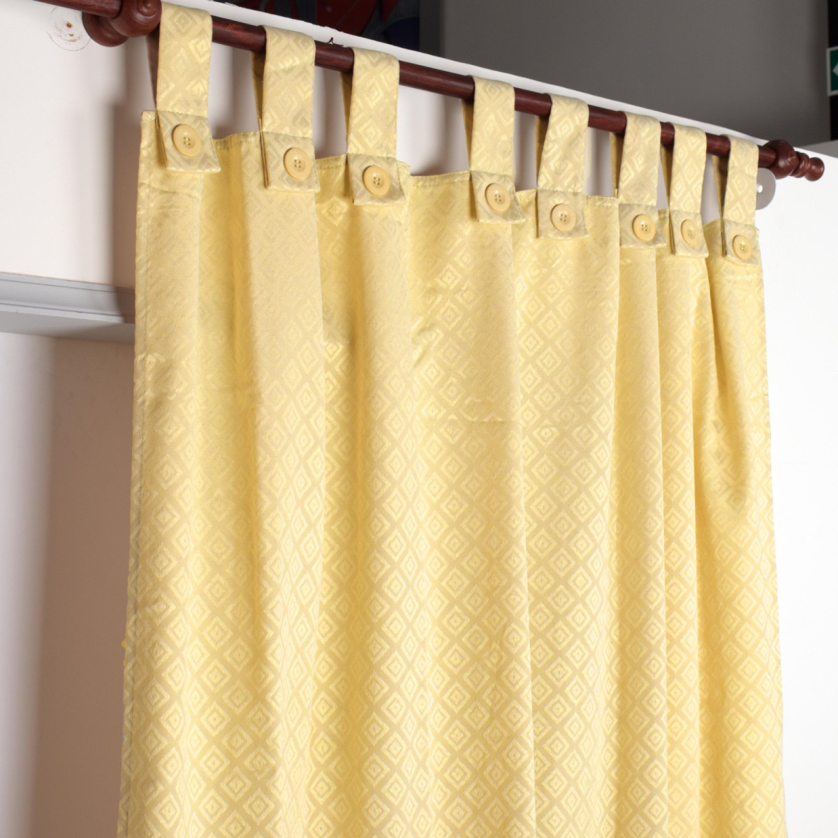 Cortina De Ambiente Jacquard  2X140X220 - Imagen 2