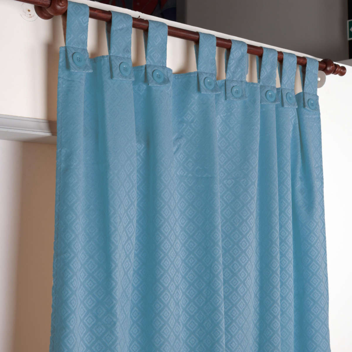 Cortina De Ambiente Jacquard  2X140X220 - Imagen 3