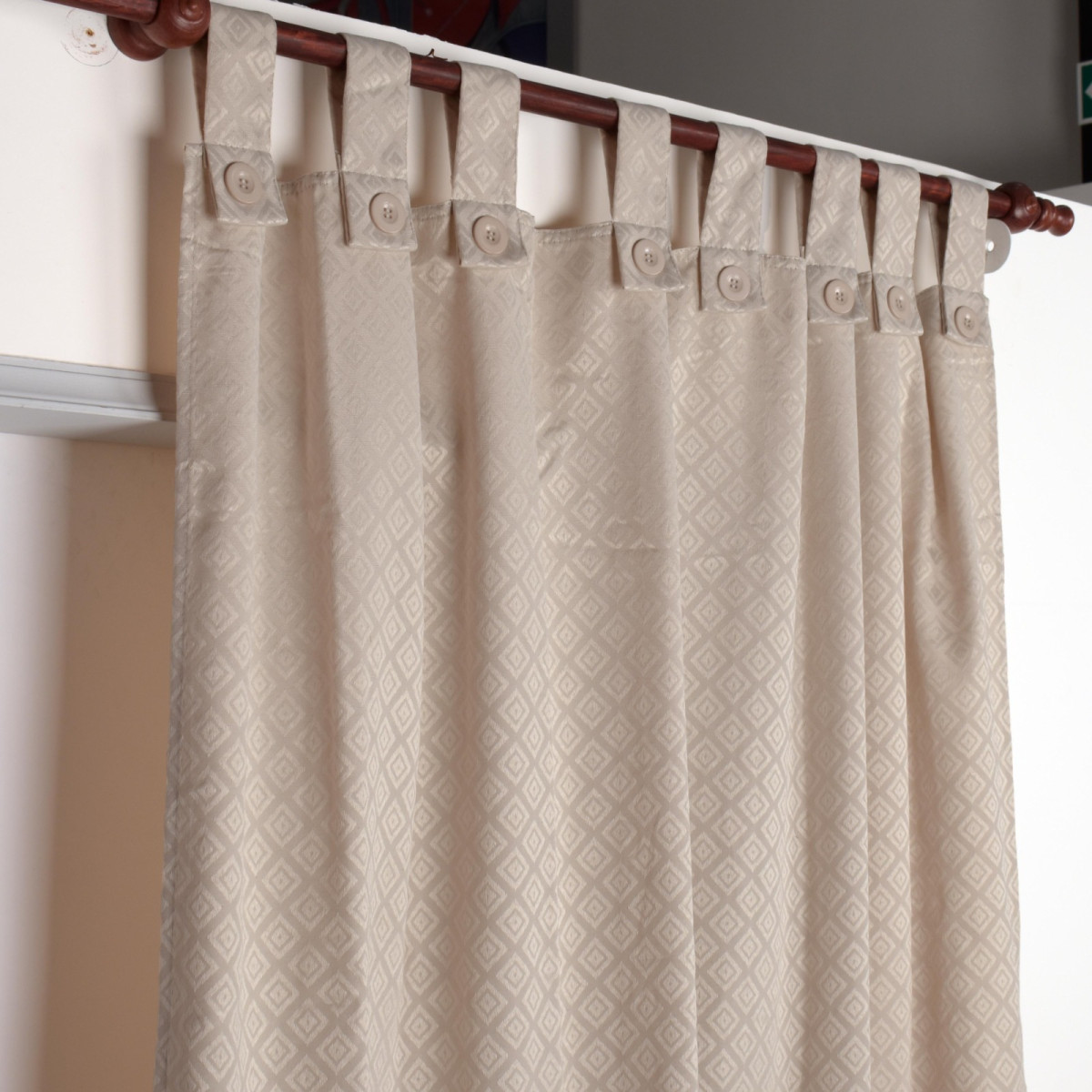 Cortina De Ambiente Jacquard  2X140X220 - Imagen 9