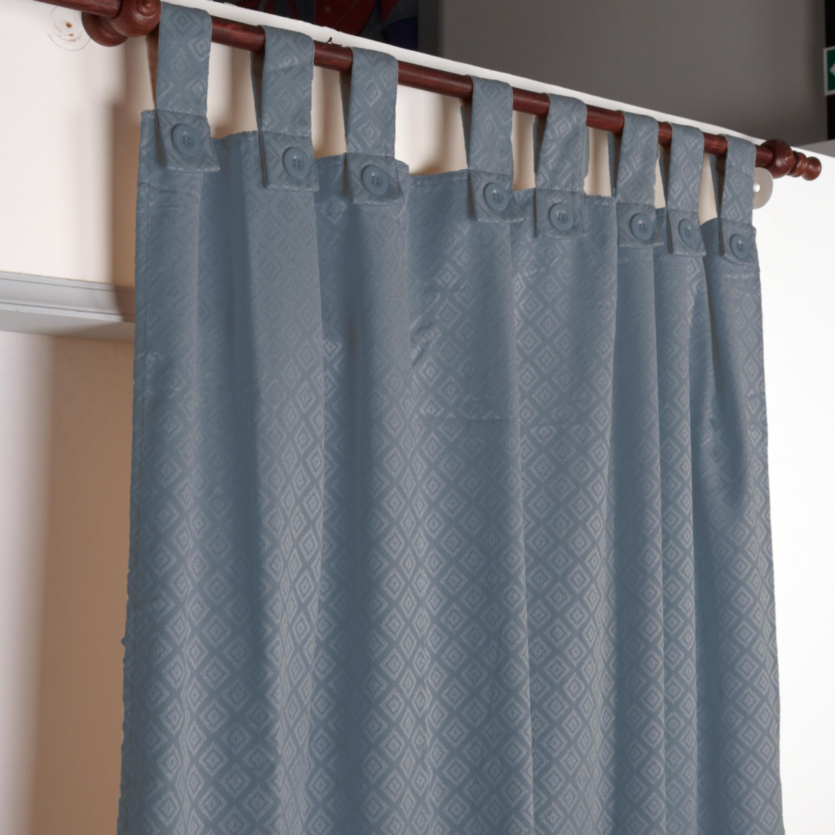 Cortina De Ambiente Jacquard  2X140X220 - Imagen 8