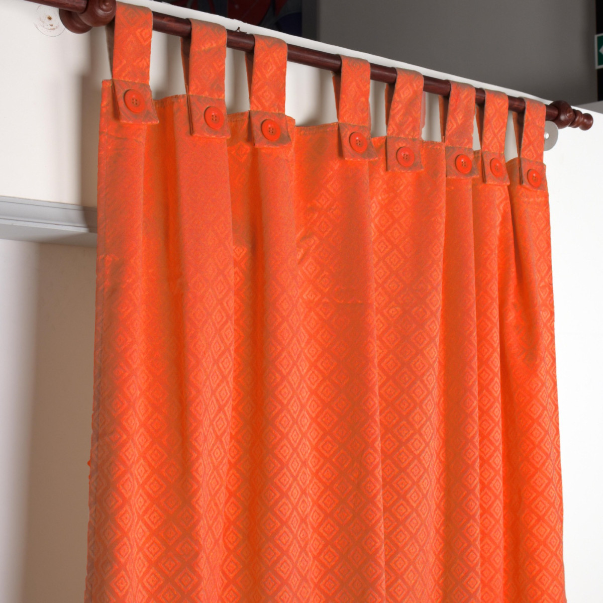 Cortina De Ambiente Jacquard  2X140X220 - Imagen 4