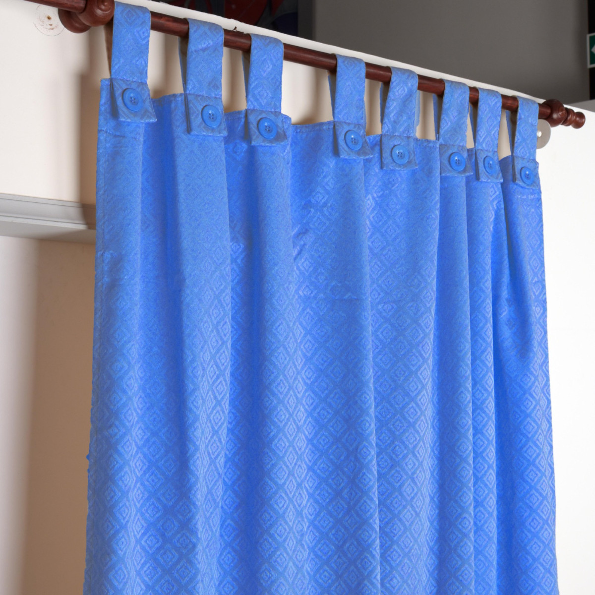 Cortina De Ambiente Jacquard  2X140X220 - Imagen 1