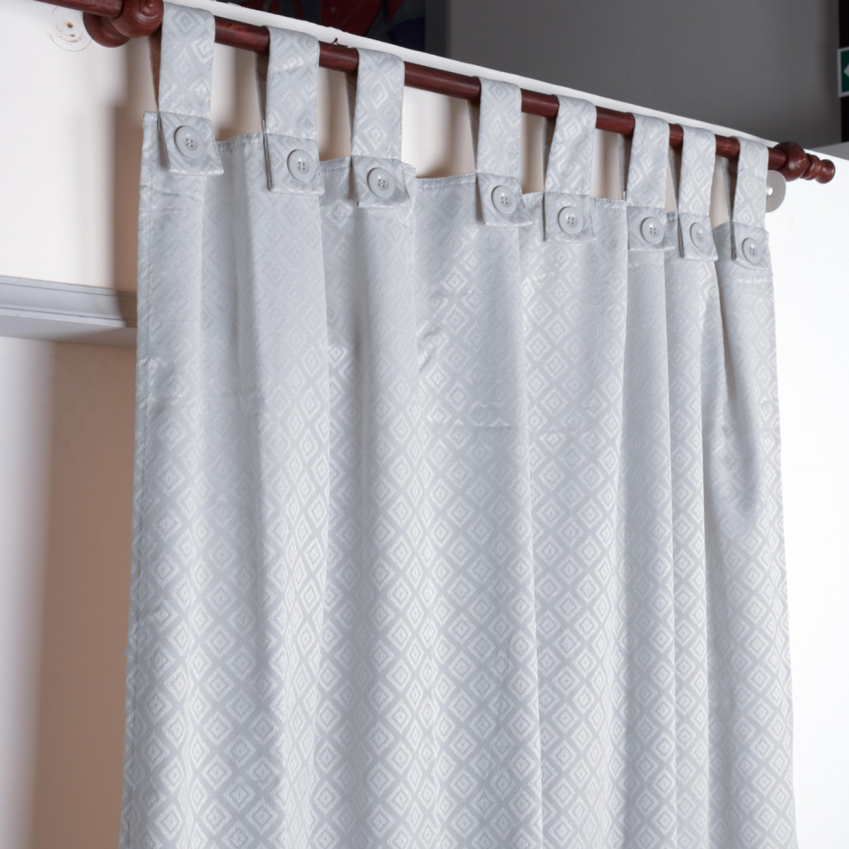 Cortina De Ambiente Jacquard  2X140X220 - Imagen 6