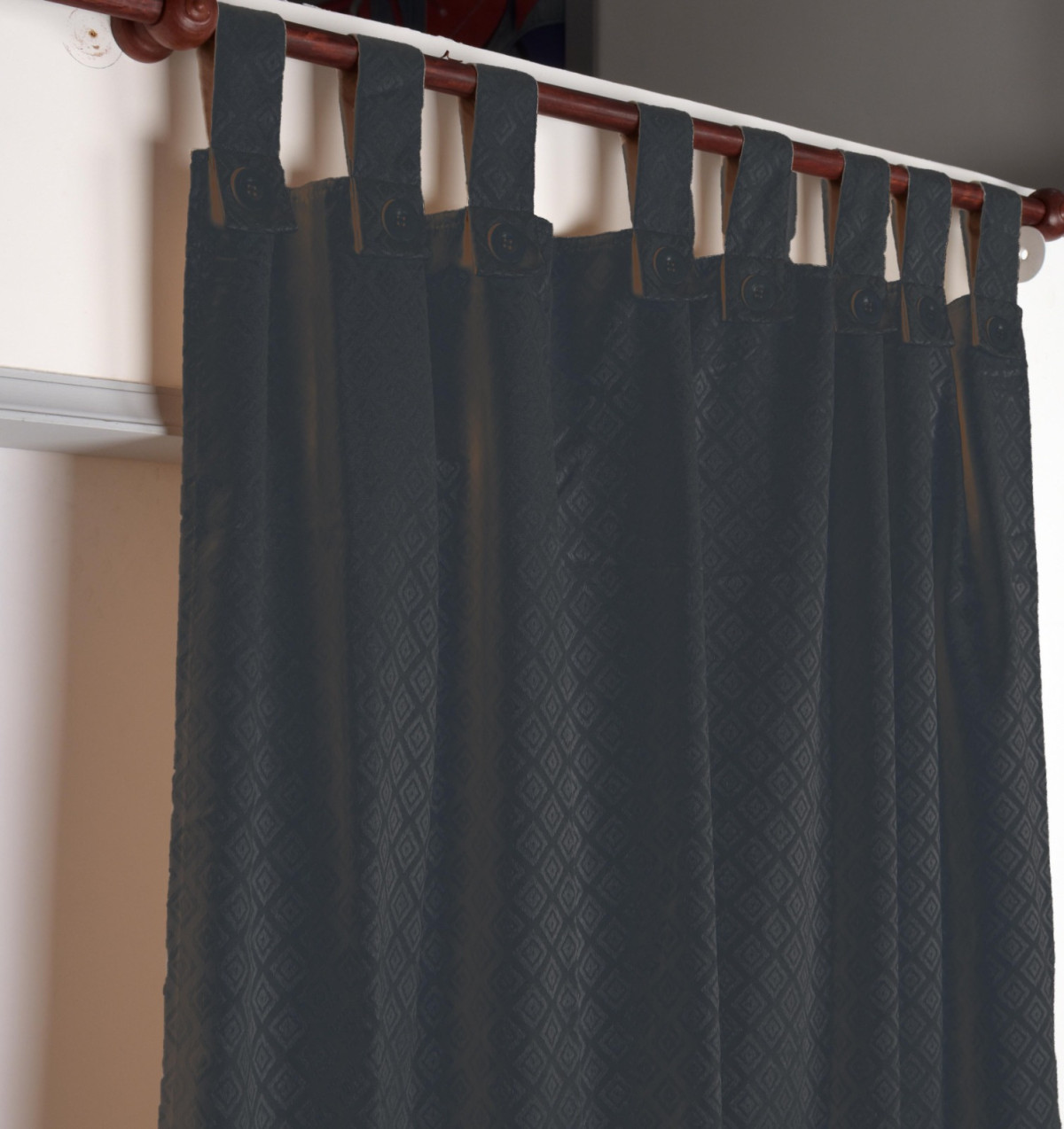 Cortina De Ambiente Jacquard  2X140X220 - Imagen 5