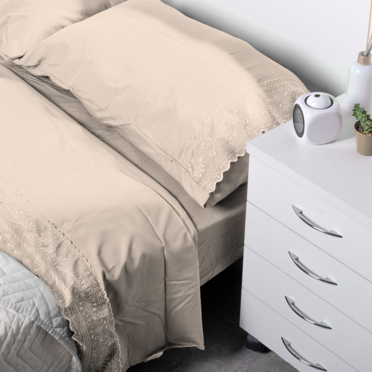 Sábana Lisa Brodery 90X190Cm 1.5P - Imagen 2