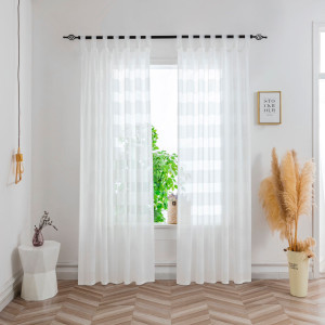 Juego De Cortina Viole Rayada 2X140*230