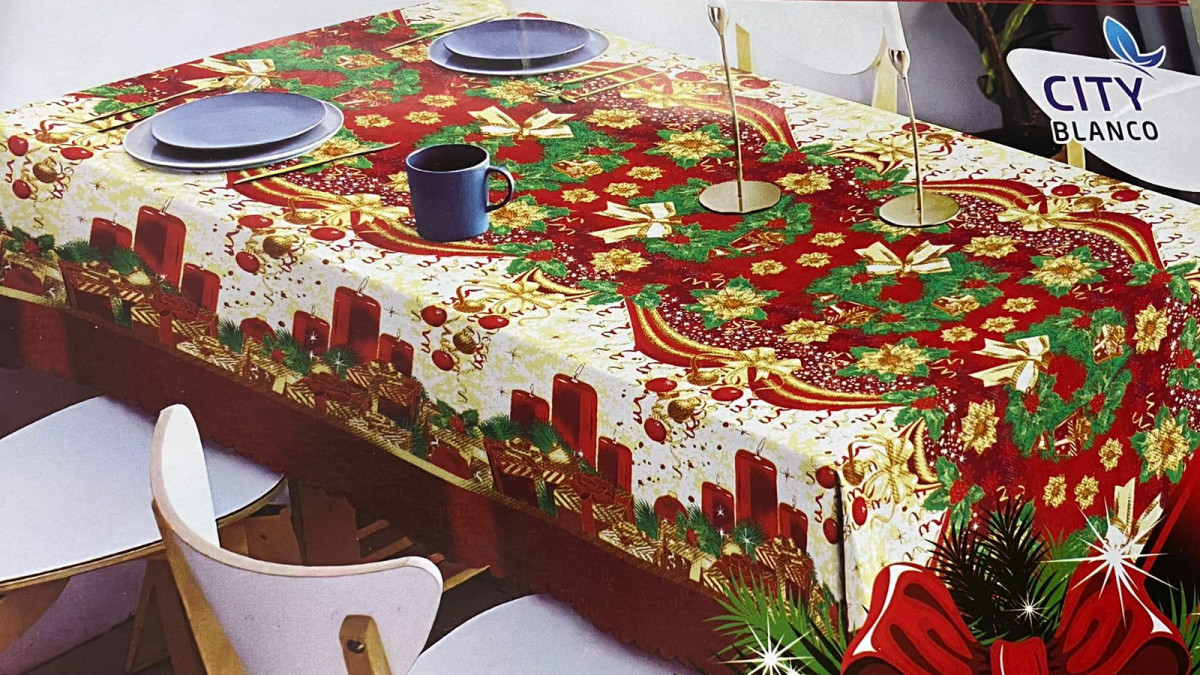 Mantel Navideño Tropical 150X250Cm - Imagen 6