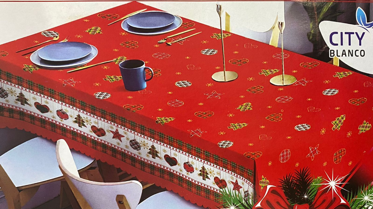 Mantel Navideño Tropical 150X250Cm - Imagen 4