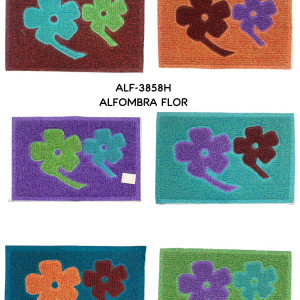 Alfombra De Goma Flor