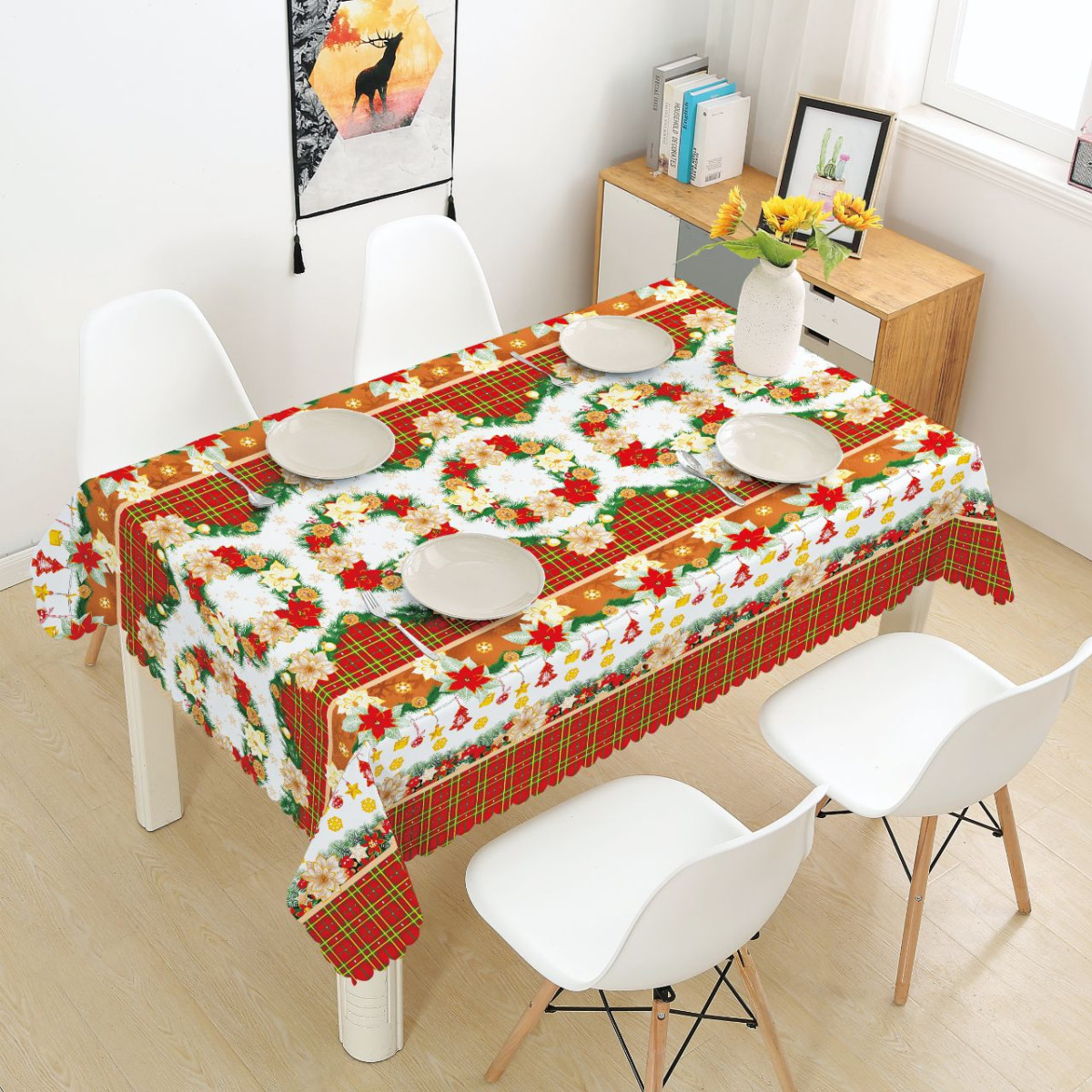 Mantel Navideño Tropical 150X200Cm - Imagen 4