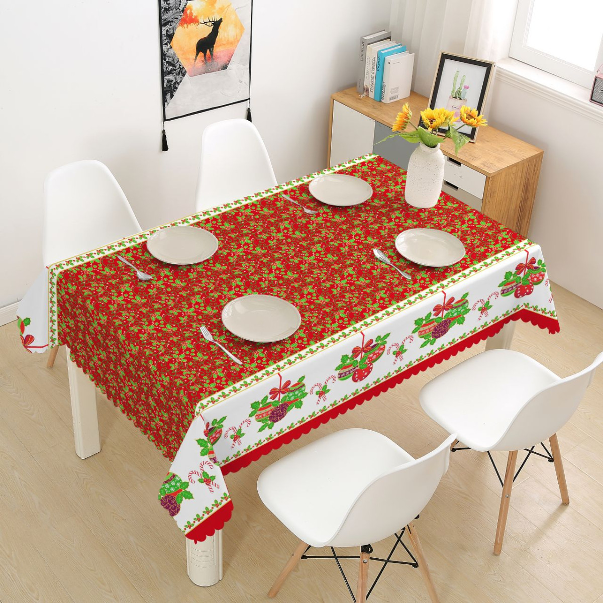 Mantel Navideño Tropical 150X200Cm - Imagen 5
