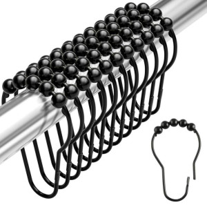Gancho Negro Para Cortina X12Pcs