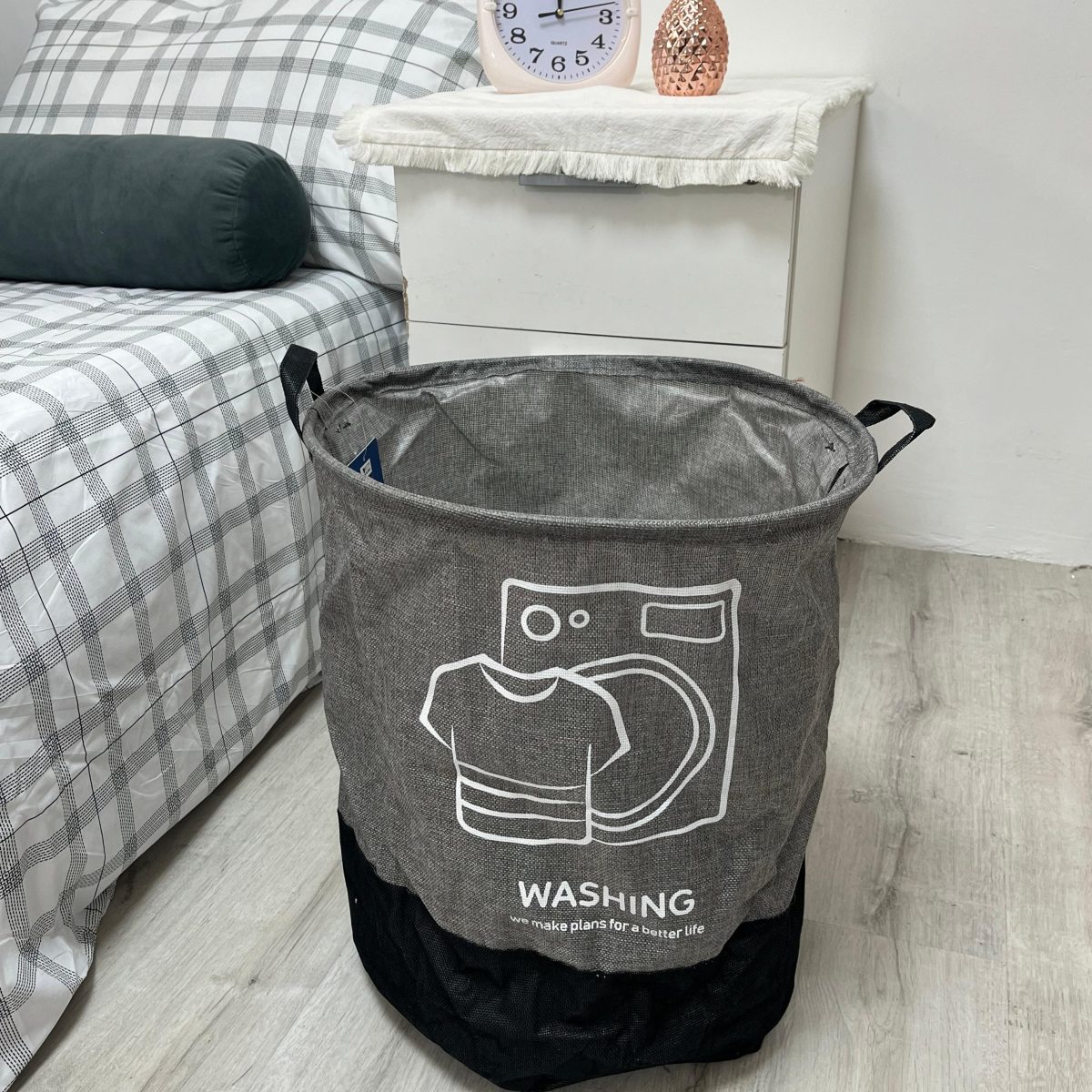 Cesto De Ropa "Simil Lino" 40X50Cm Aprox - Imagen 1