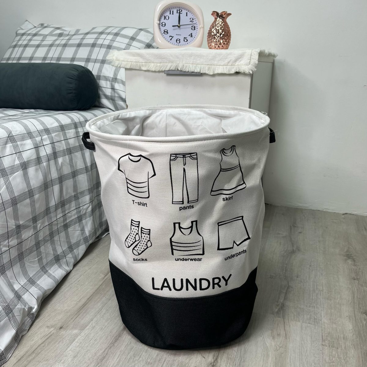 Cesto De Ropa "Revestido" 40X50Cm Aprox - Imagen 2