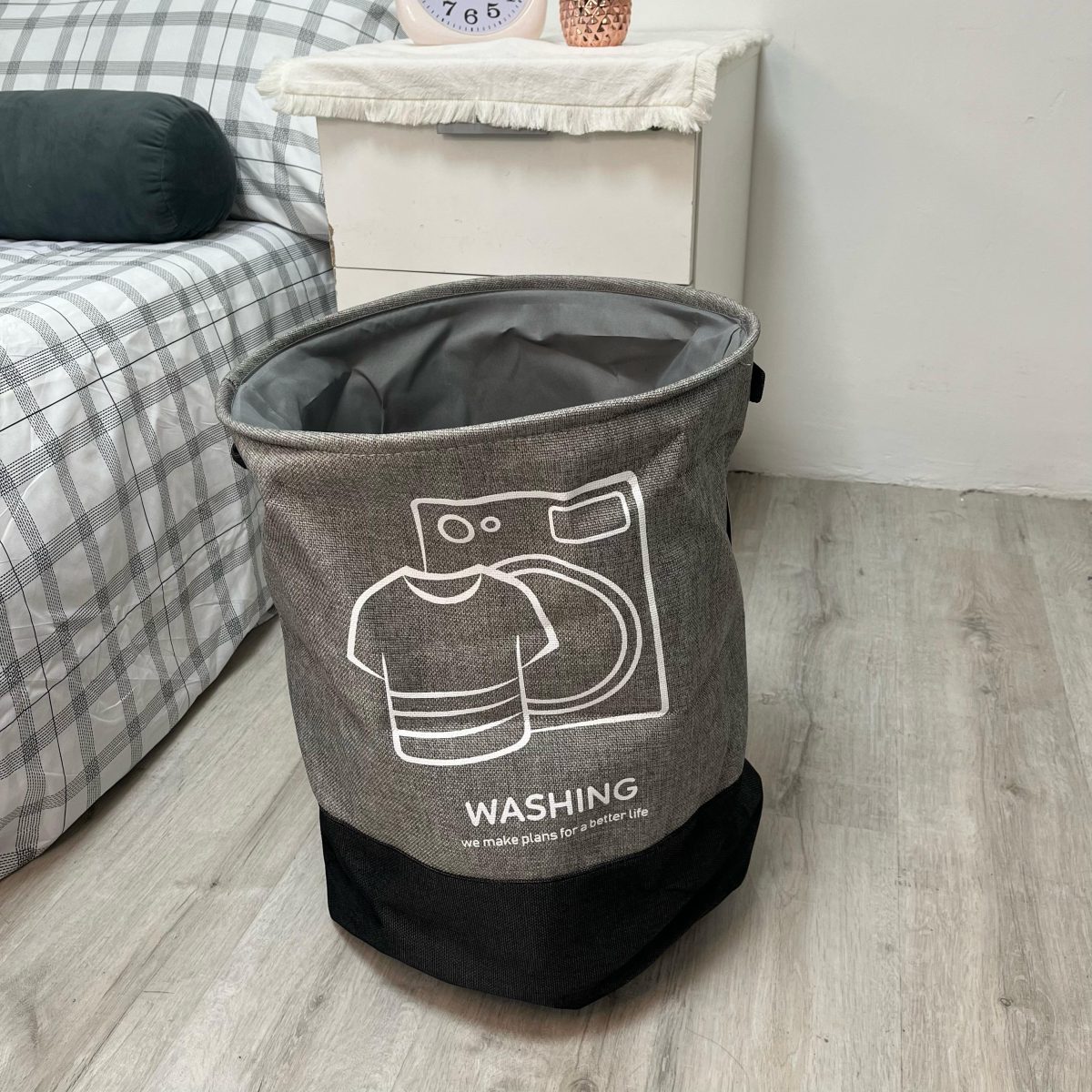 Cesto De Ropa "Revestido" 40X50Cm Aprox - Imagen 3