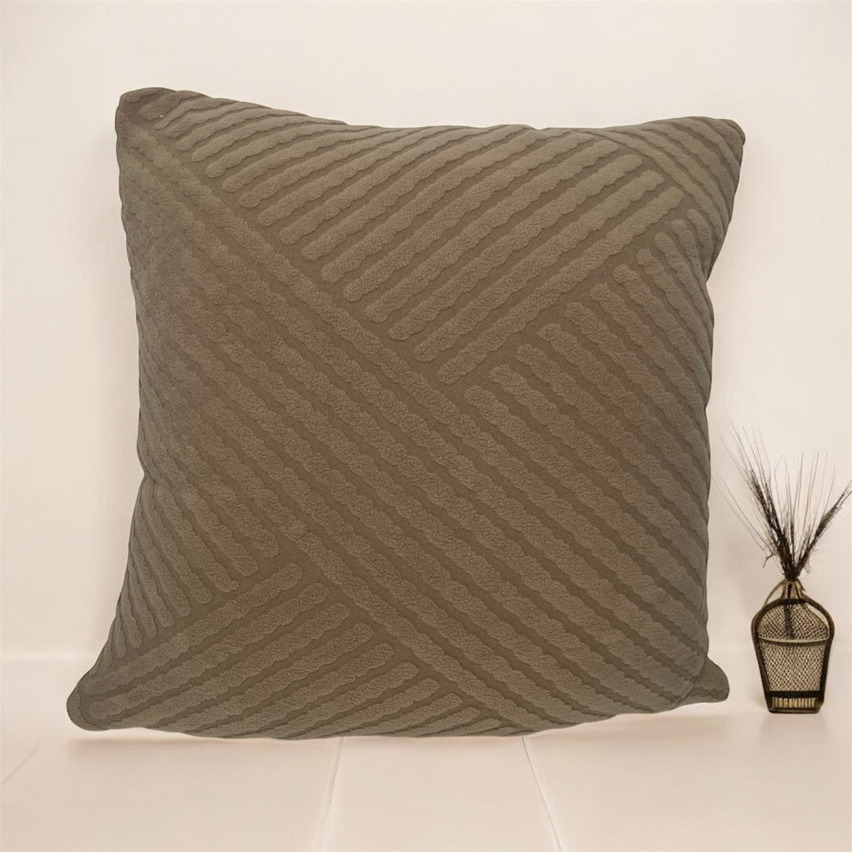 Funda De Almohadon Elastico Con Rayas - Imagen 6