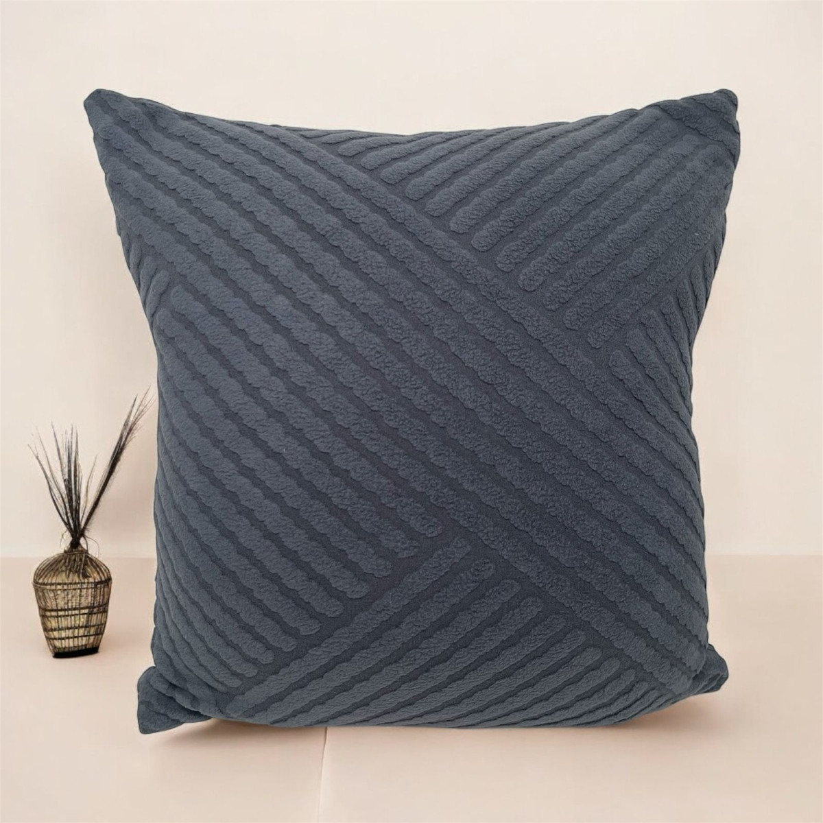 Funda De Almohadon Elastico Con Rayas - Imagen 3