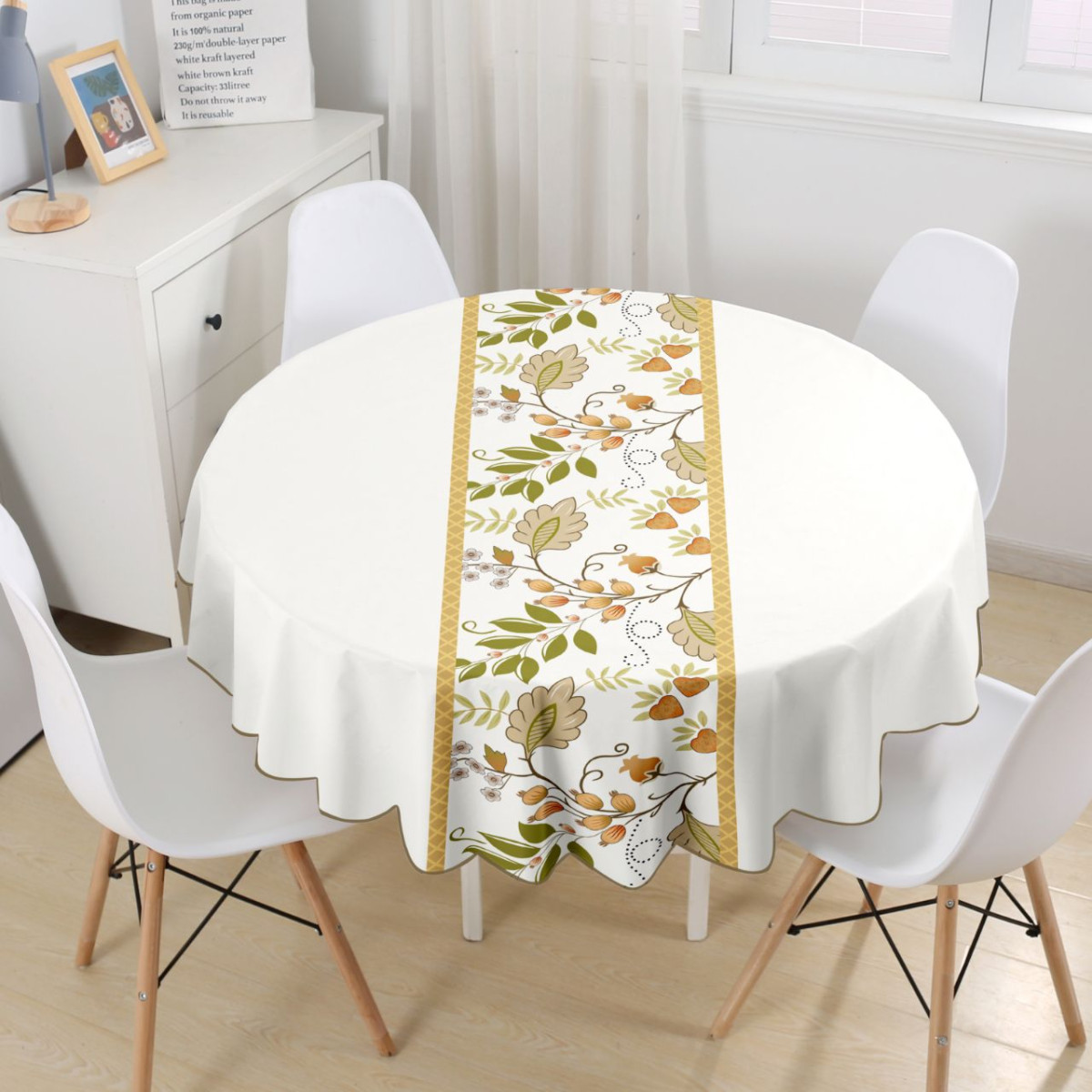 Mantel Tropical Estampada 180Cm Redondo - Imagen 9