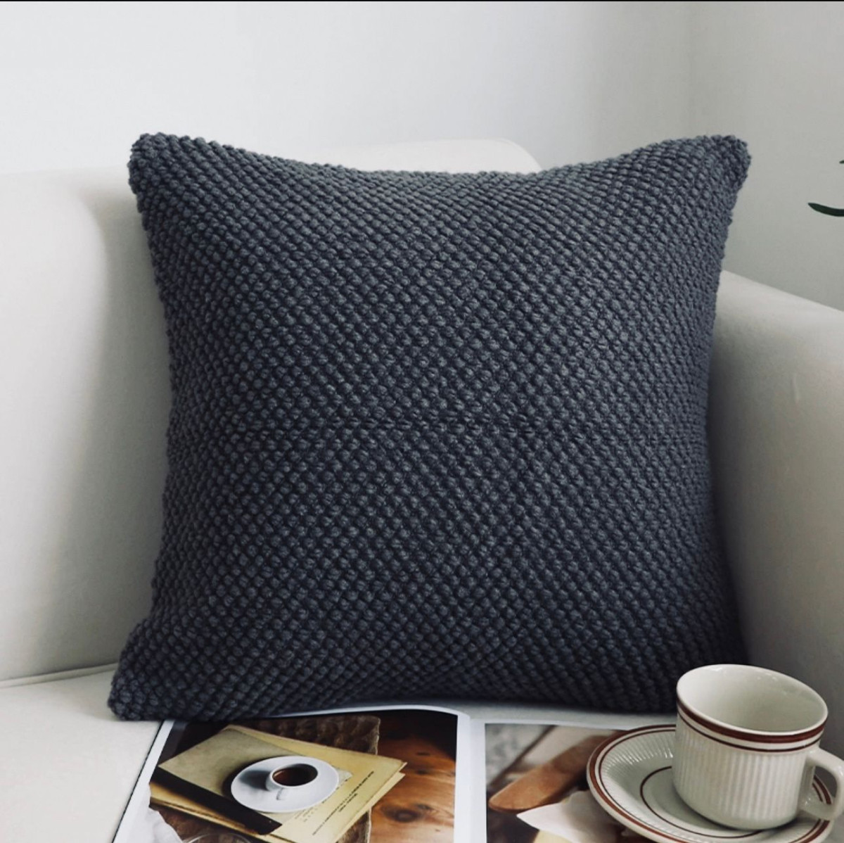 Funda De Almohadon Chenille 45X45Cm Aprox - Imagen 5