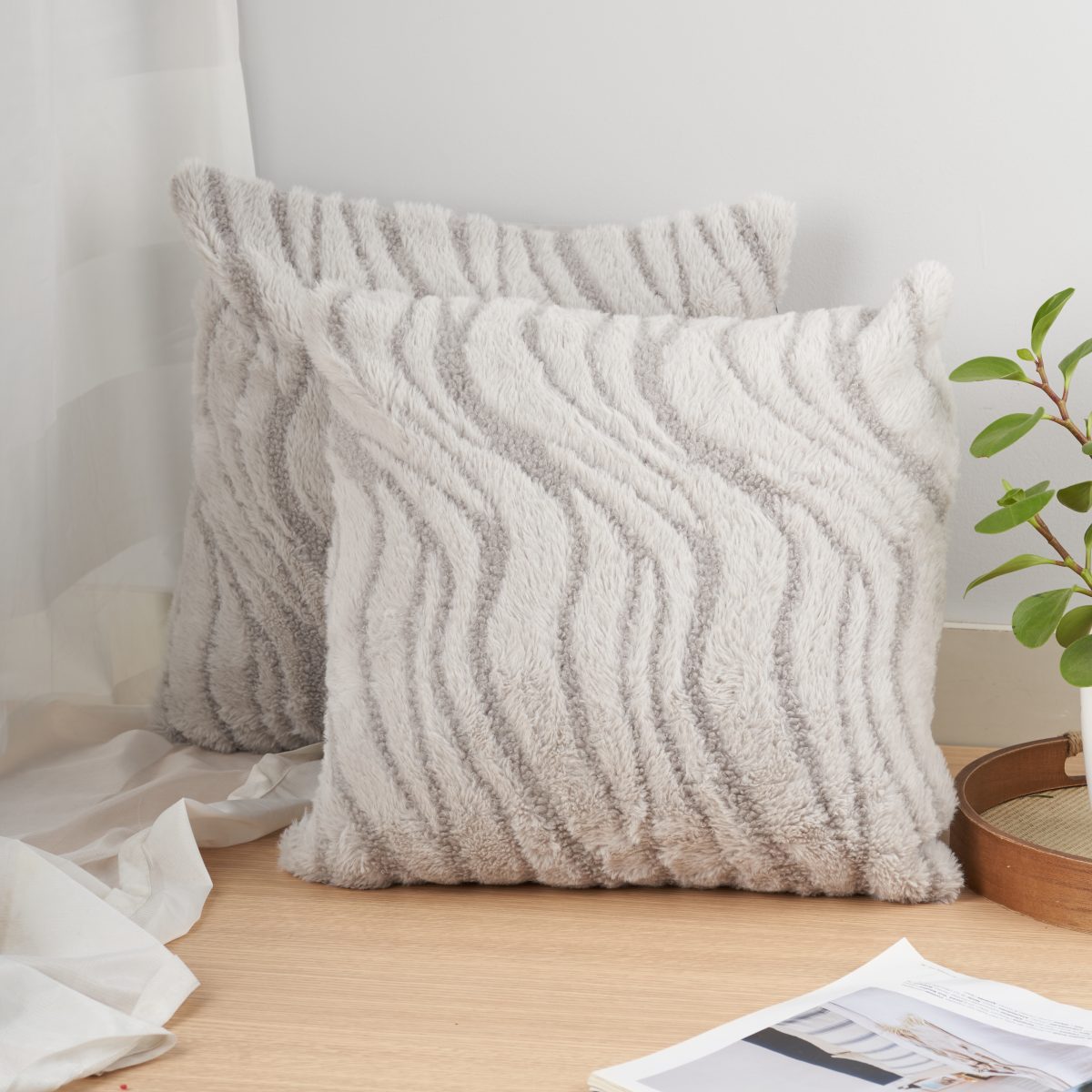 Funda De Almohadon Felpa 45X45Cm Aprox - Imagen 2