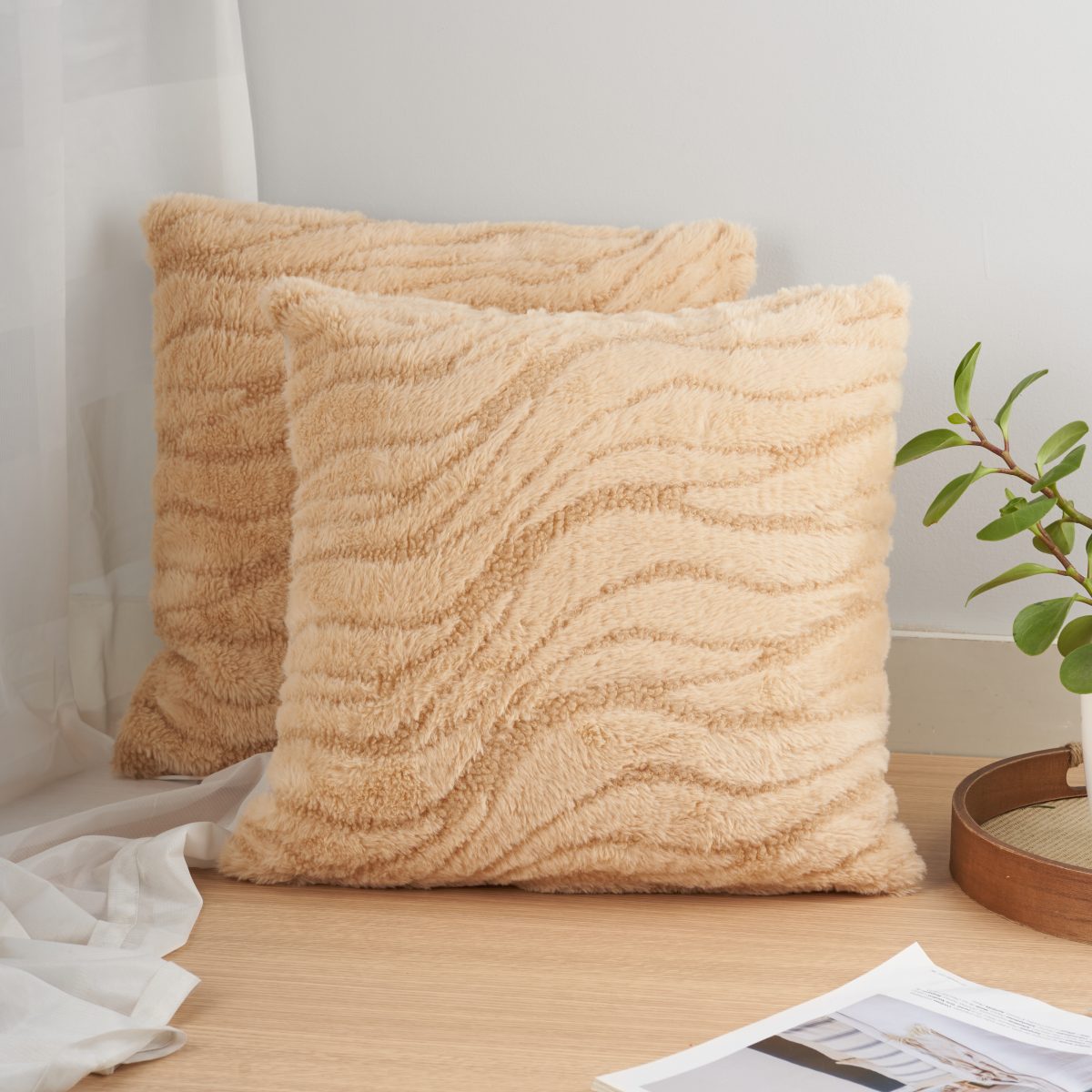 Funda De Almohadon Felpa 45X45Cm Aprox - Imagen 4