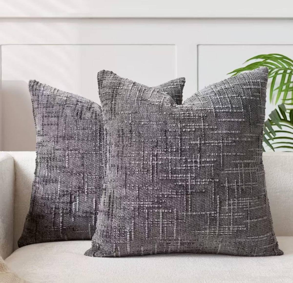 Funda De Almohadon Chenille Lisa 45X45Cm Aprox - Imagen 7